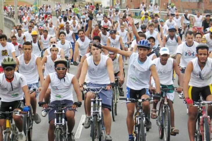 Passeio ciclistico foto ilustrativa.