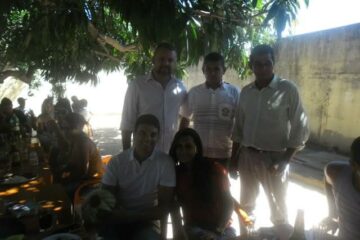 Em pé Jadinha,Valdir e João Galego.Sentados Evania e Cajado