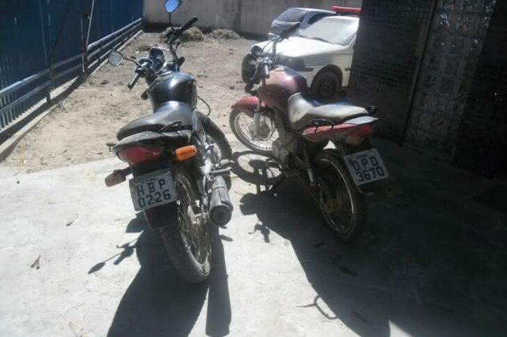 Motos apreendidas