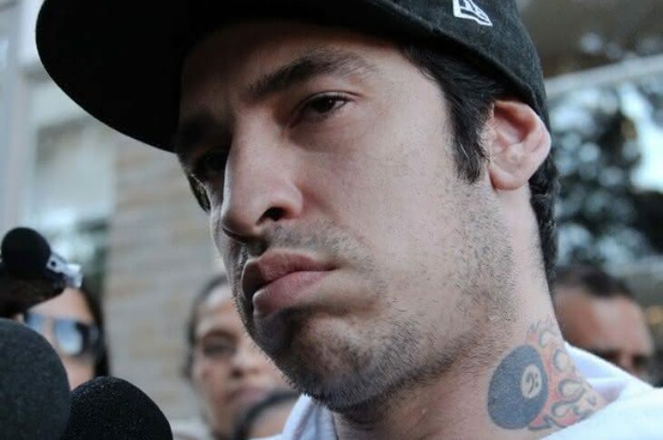 Champignon após saber da morte de Chorão em março. (Foto: Alex Falcão/Futura Press/Estadão Conteúdo)