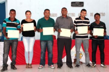 Weslei, Rose, Eufrásio, Anderson, Odirlei e Thaison