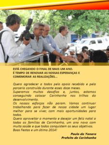 mensagem paulo da yonara