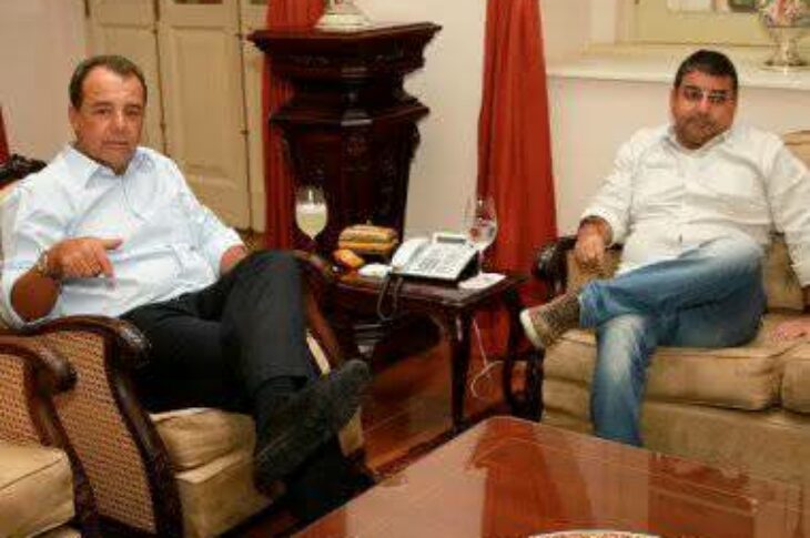 Sérgio Cabral se reúne com Quaquá no Palácio Guanabara