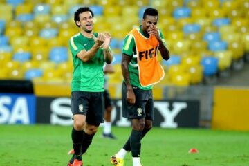 Fred e Jô são as apostas de Felipão para o ataque contra a África do Sul (Foto: André Durão / Globoesporte.com)