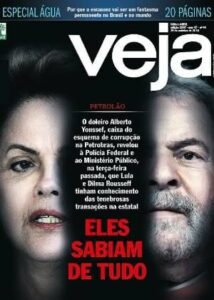 Capa da "Veja" divulga a menos de 72 horas da eleição