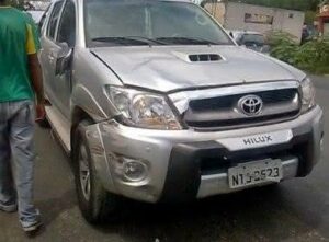 Juíza dirigia uma Hilux com placa de Salvador | Foto: Maravilha Notícias