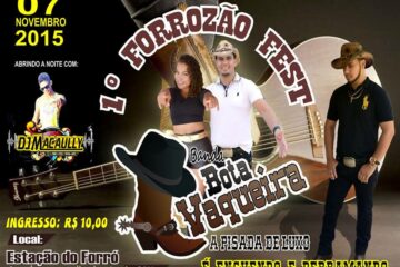 1° Forrozão fest dia 7 de novembro com Bota Vaqueira em Canabrava