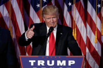 O presidente eleito Donald Trump fala após vitória (Foto: Mike Segar/Reuters)