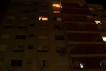 Panelaços registrados em várias cidades brasileiras na noite de sexta-feira (23), no pronunciamento do presidente Bolsonaro. Foto: Reprodução Globo.