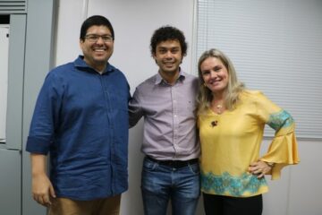 Ivana recebe prefeito de Candiba.Foto: ASCOM