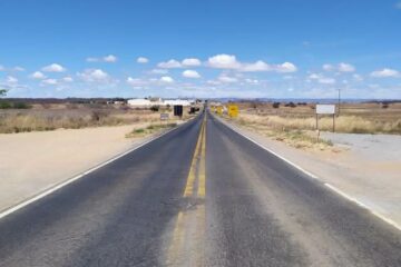 Início do levantamento da duplicação da BR-030, em Guanambi, no Sudoeste da Bahia. Foto: Bonny Silva