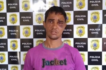 Jailton da Silva Almeida foi preso na cidade de Serra Dourado, na quarta-feira (4) ,acusado de homicídio. Foto: PC.