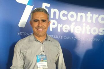 Prefeito de Feira da Mata, no Oeste da Bahia,Aparecido Alves, participa do 7º Encontro dos Prefeitos. Foto: ASCOM