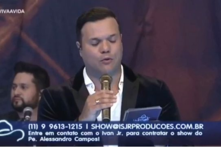 Alessandro Campos se apresentará no dia 12 de outubro, na cidade de Carinhanha, no Oeste da Bahia. Foto: Reprodução Rede TV.