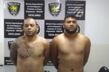 Os irmãos suspeitos de liderar uma facção criminosa na em Bom Jesus da Lapa, no Oeste da Bahia, foram presos em Natal, no Rio Grande do Norte, nesta quinta-feira (19). Foto : Polícia Civil.
