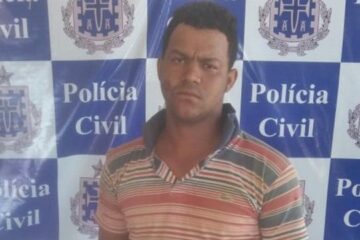 Ataíde José Damaceno Neto foi preso na manhã desta segunda-feira (23),na zona rural de Malhada,no Sudoeste da Bahia, suspeito de assaltar uma residencia.Foto: Polícia Civil.