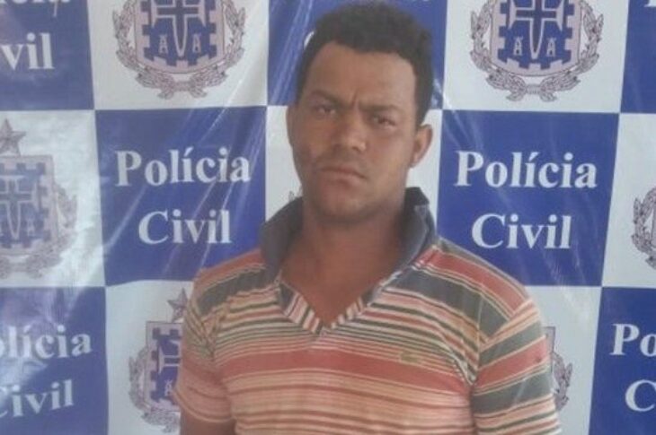 Ataíde José Damaceno Neto foi preso na manhã desta segunda-feira (23),na zona rural de Malhada,no Sudoeste da Bahia, suspeito de assaltar uma residencia.Foto: Polícia Civil.