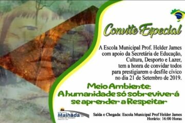 O desfile será realizado neste sábado (21), no povoado do Julião, pela Escola Helder James. Foto:Divulgação.