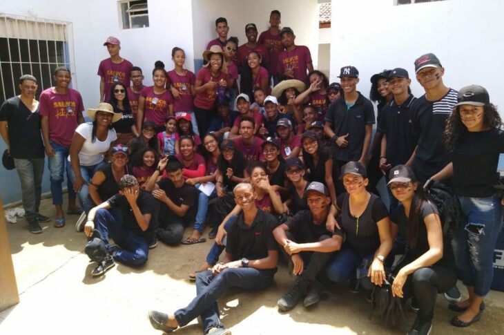 Ação Solidaria é realizada no povoado do Júlio, em Malhada, no sábado (07). Foto: Macielma Veiga.