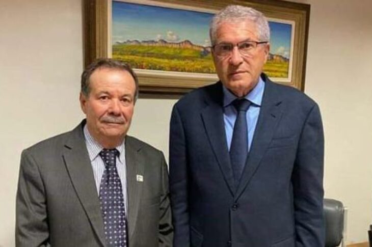 O prefeito Valdemar Lacerda Silva Filho cumpre agenda em Brasília, com o deputado José Rocha.Foto :Divulgação.