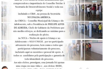 Prefeito agradece os eleitores
