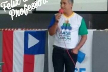 Homenagem do prefeito de Feira da Mata aos professores.Foto: Divulgação.