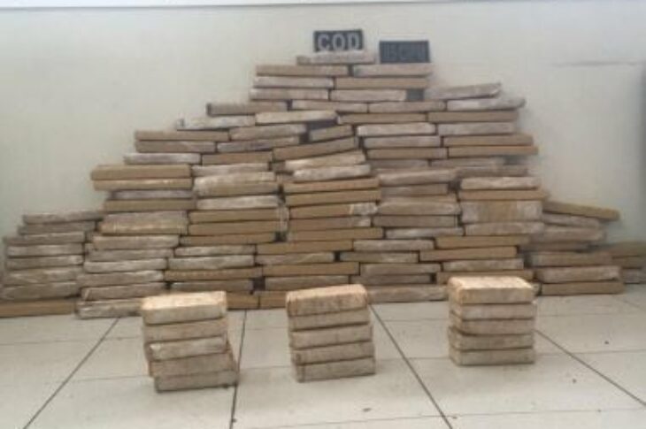 Mais de 200 quilos de drogas foram apreendidos na tarde desta terça-feira (22), em São Desidério, no Oeste da Bahia. Foto: Müllher Nunes / TV Oeste