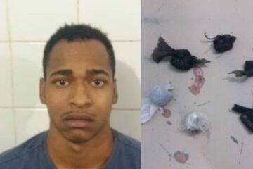 João dos Santos Filho foi preso suspeito de tráfico de drogas na terça-feira (15), na cidade de Guanambi. Foto:PM.