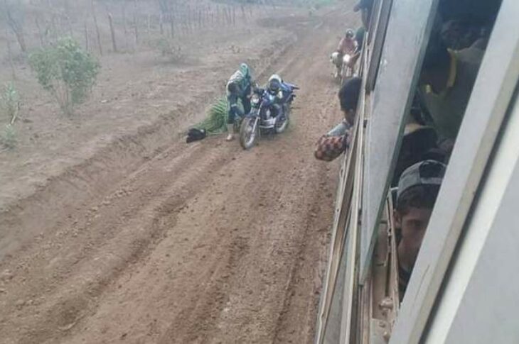 Estrada da Agrovila 20,em Serra do Ramalho, no Oeste da Bahia. Foto: leitor