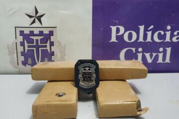 A Polícia Civil apreendeu quase 3 quilos de drogas na tarde de terça-feira (19), na zona rural de Guanambi, no Sudoeste da Bahia. Foto: Polícia Civil.