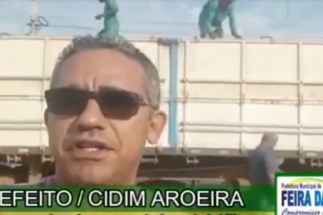 Distribuição de feijão em Feira da Mata.Foto: Divulgação.