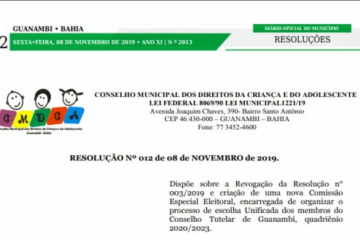 Divulgação no Diário Oficial