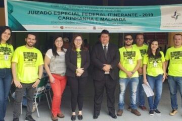Justiça Federal atendendo na Barra do Parateca,em Carinhanha,no Oeste da Bahia. Foto: ASCOM