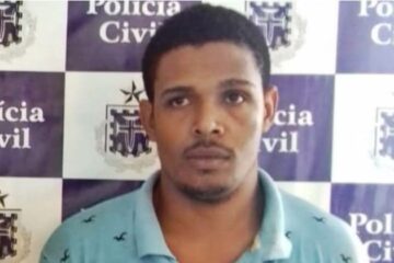 Daniel Silva Santos foi preso no domingo (1º), em Riacho de Santana,suspeito de assassinar um homem em Bom Jesus da Lapa. Foto:PC