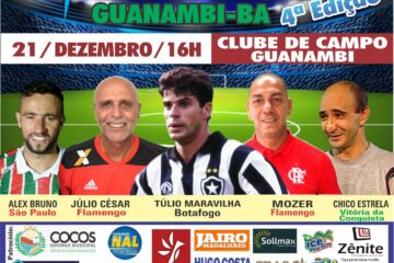 Jogo das Estrelas dia 21 de dezembro,em Guanambi.Divulgação