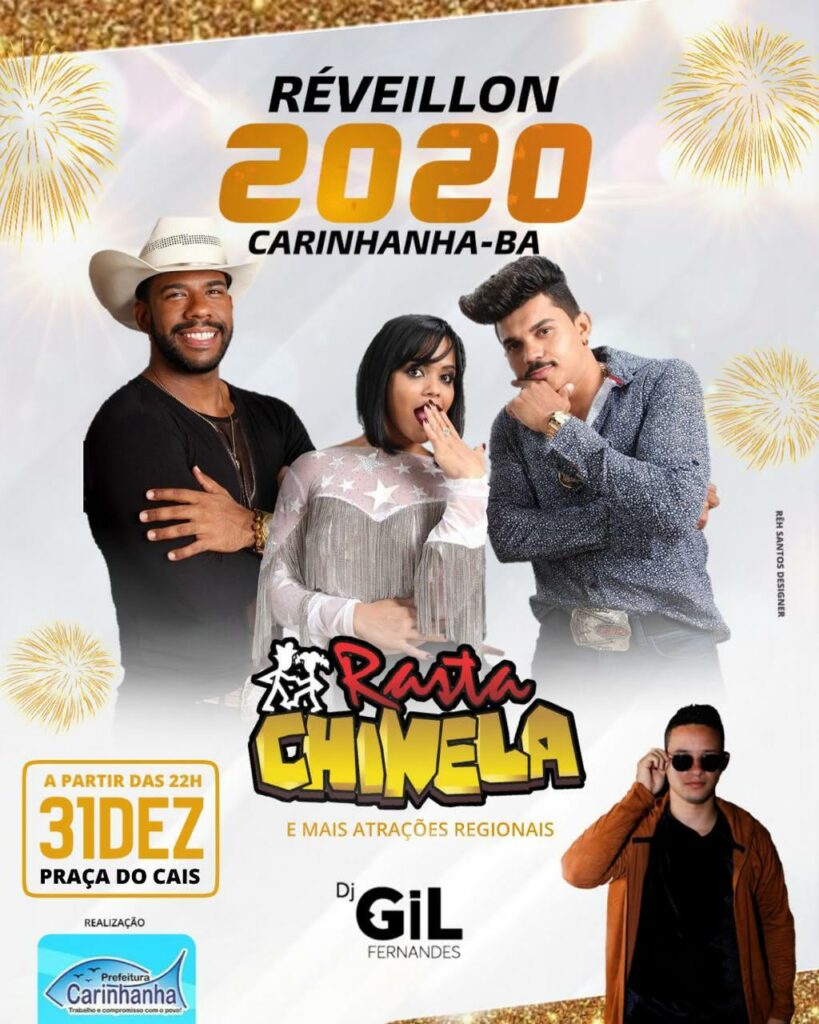 Rasta Chinela se apresentará no dia 31 de dezembro, em Carinhanha 