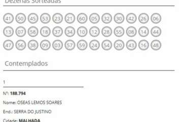 O malhadense ganhou 150 mil do Ouro Branco da Sorte, na manhã de domingo (22).Foto: reprodução Ouro Branco.