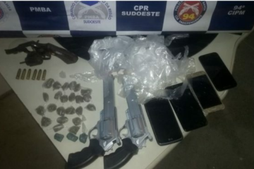 Produtos apreendidos em Caetité,no sudoeste da Bahia, na terça-feira(24). Foto:PM