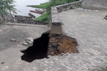 Erosão ameaça desabar a Orla de Carinhanha