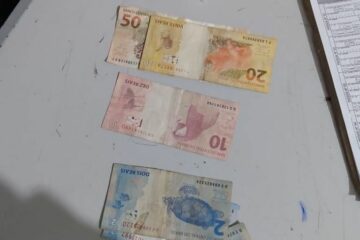 Material apreendido na cidade de São Felix do Coribe.Foto:PM