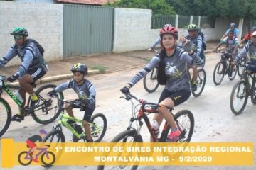 Encontro de ciclistas em Montalvãnia.Foto Fernando Abreu.