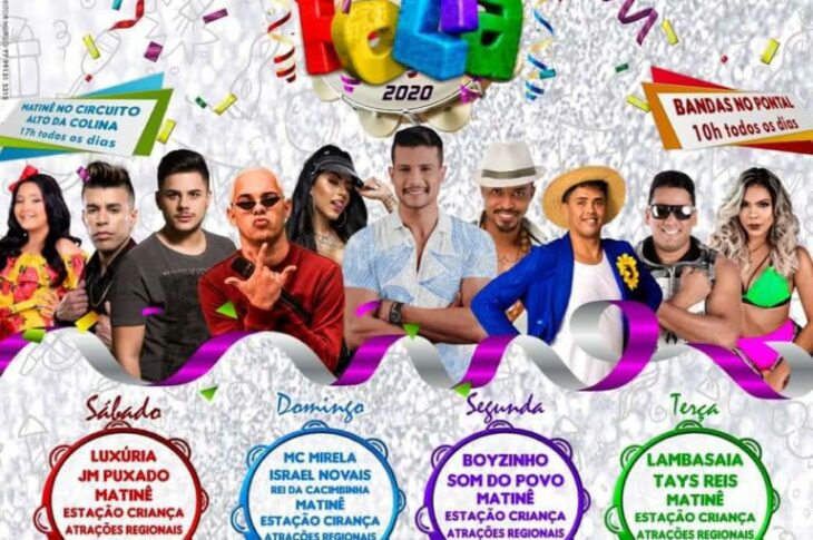 Programação do Carinhanha Folia 2020