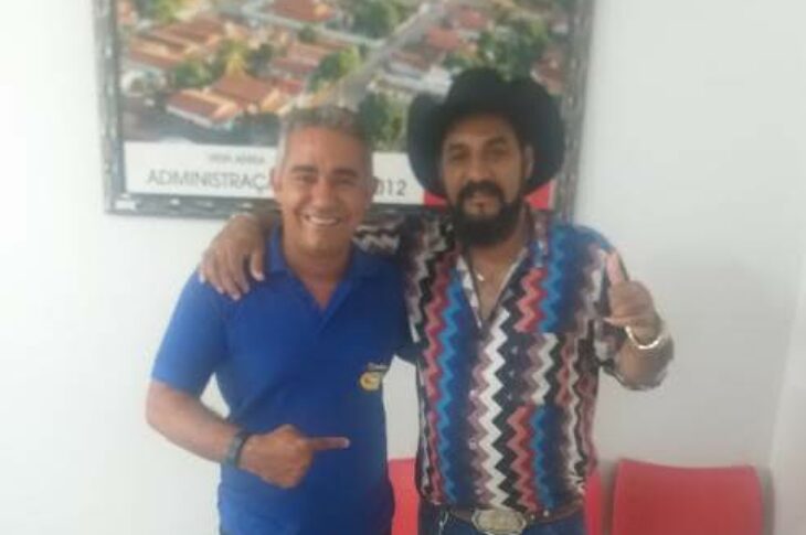 Prefeito Cidim e Cigano Pequeno. Foto:ASCOM