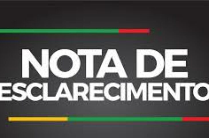 Nota de esclarecimento