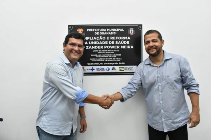 Inauguração da UBS em Guanambi.Jairo e André.
