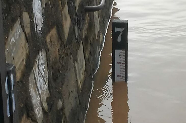 Nível do rio São Francisco nesta terça-feira(10).