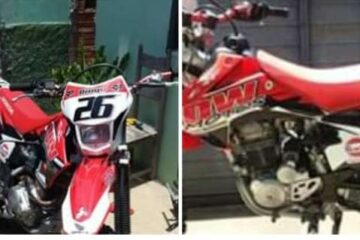 A moto foi furtada na madrugada de domingo(1º),em Carinhanha.Foto: divulgação.