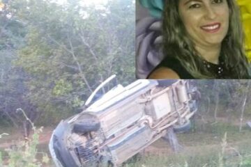 Fabiana morreu após perder o controle do carro na BA-161, em Iuiú. Foto: reprodução rede social.
