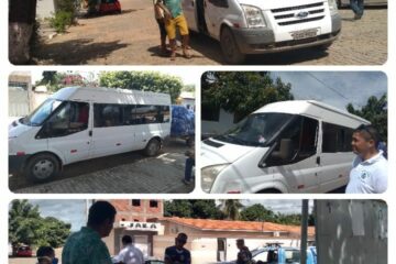 Veículo com passageiros é apreendido em Sebastião Laranjeiras. Foto: Vigilância Sanitária.