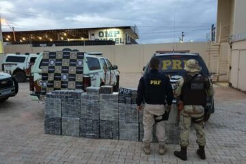 Operação conjunta apreende quase meia tonelada de drogas em Luís Eduardo Magalhães.Foto: PRF.